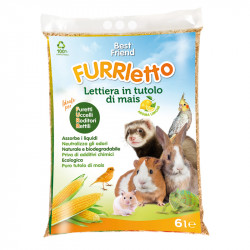 LETTIERA PER FURRLETTO IN TUTOLO DI MAIS AL LIMONE NATURALE LT 6 (3KG)