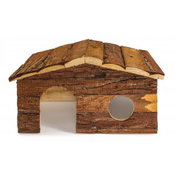 BEST FRIEND MINI FATTORIA CASETTA LARGE IN LEGNO NATURALE 35X25X18,5 CM
