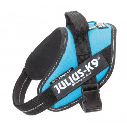 JULIUS K9 POWERHARNESS PETTORINA IN NYLON - MINI MINI, KG 4-7 ACQUAMARINA 40-53 CM 100 G