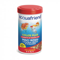 ACQUAFRIEND MANGIME IN FIOCCHI PER PESCI ROSSI COLOR PLUS 50G- 250 ML