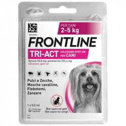 FRONTLINE TRI-ACT SPOT-ON CANI IN BLISTER XS 2-5 KG 0,0005 L 1 PIPETTA