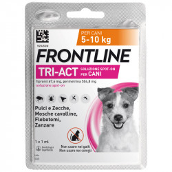 FRONTLINE TRI-ACT SPOT-ON CANI IN BLISTER S 5-10 KG 0,001 L 1 PIPETTA