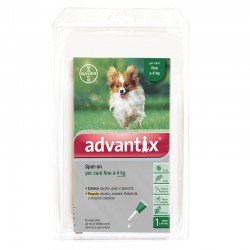 ADVANTIX SPOT ON IN BLISTER CANE XS FINO A 4 KG 0,0004 L 1 PIPETTA