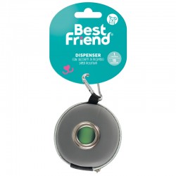 BEST FRIEND DISPENSER CON SACCHETTI DI RICAMBIO CIAMBELLINO GRIGIO 8*8*4 CM