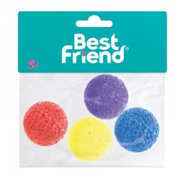 BEST FRIEND 4 PALLINE IN PLASTICA MORBIDA 4 CM