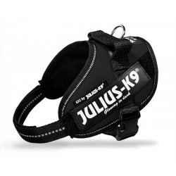 JULIUS K9 POWERHARNESS PETTORINA IN  NYLON -  MINI MINI, KG 4-7 NERO 40-53 CM 100 G