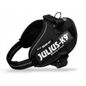 JULIUS K9 POWERHARNESS PETTORINA IN  NYLON -  MINI MINI, KG 4-7 NERO 40-53 CM 100 G