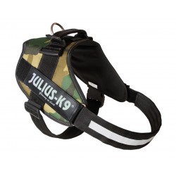 JULIUS K9 POWERHARNESS PETTORINA - MIS. 3, 40-70 KG CAMOUFLAGE 82-115 CM 400 G
