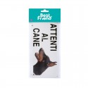 BEST FRIEND TARGA ATTENTI AL CANE CM 25X12,5