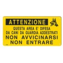 BEST FRIEND TARGA ATTENTI AL CANE CM 25X12,5