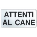 BEST FRIEND TARGA ATTENTI AL CANE CM 25X12,5