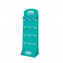 BEST FRIEND ESPOSITORE CON 12 GANCI CM60X40X140H