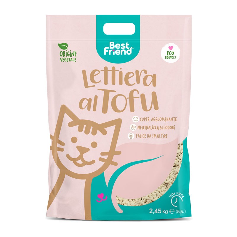 Lettiera Mista Per Gatti PETKIT - Tofu E Bentonite, Risciacquabile, Super Assorbente | 2 Sacchi Da 2,4 Kg - Foto 2