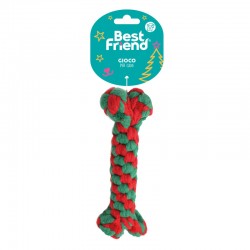 BEST FRIEND NATALIZI OSSO IN CORDA ROSSO  VERDE 20 115 G
