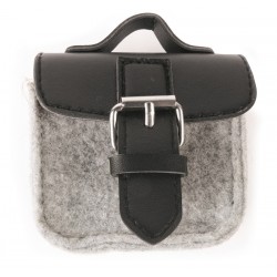 Best Friend DISPENSER SACCHETTI IN FELTRO GRIGIO/NERO 8X4X7 GRIGIO/NERO 8 x 4 x 7 cm