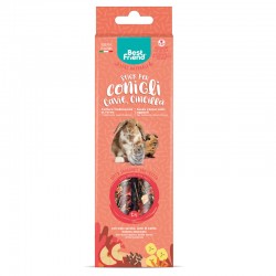 BEST FRIEND 2 PEZZI STICK PER CONIGLI, CAVIE, CINCILLA' 115 FRUTTA