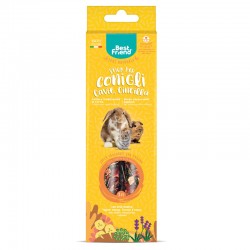 BEST FRIEND 2 PEZZI STICK PER CONIGLI, CAVIE, CINCILLA' 115 BANANA E ERBA MEDICA