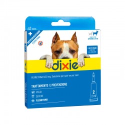 DIXIE 2 PIPPETTE PERMETRINA FLEBOTOMI 2 PIPETTE X 2ML - CANE TAGLIA GRANDE L L