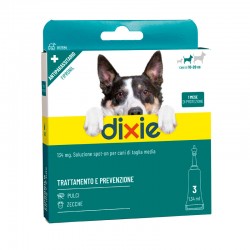 DIXIE 3 PIPETTE FIPRO SPOT ON 1,34 ML 3 PIPETTE - TAGLIA MEDIA M